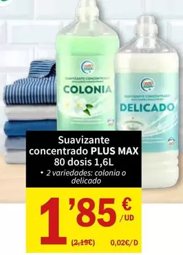 Plus - Suavizante Concentrado