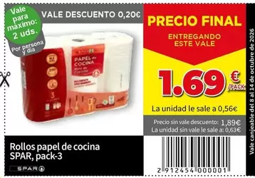 Spar - Rollos Papel De Cocina