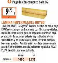 MS - Lamina Impermeable Dry80