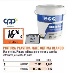 Cpp - Pintura Plastica Mate