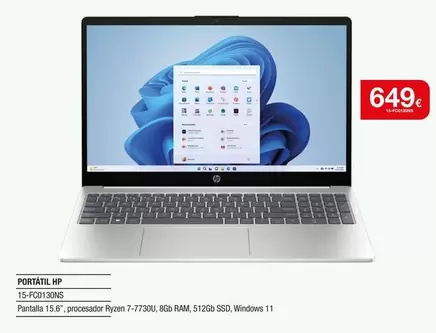 HP - Portatil 15 Fq3030ns