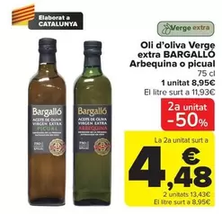 Bargallo - Oli D'Oliva Verge Extra Arbequina O Picual