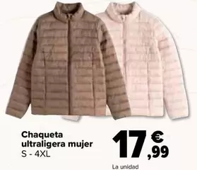 Chaqueta Ultraligera Mujer