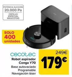 Cecotec - Robot Aspirador Conga Y70