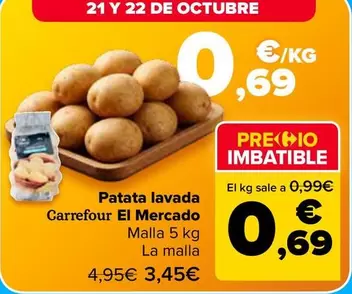 Carrefour El Mercado - Patata Lavada