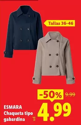Esmara - Chaqueta Tipo Gabardina