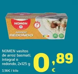 Nomen - Vasitos De Arroz Basmati