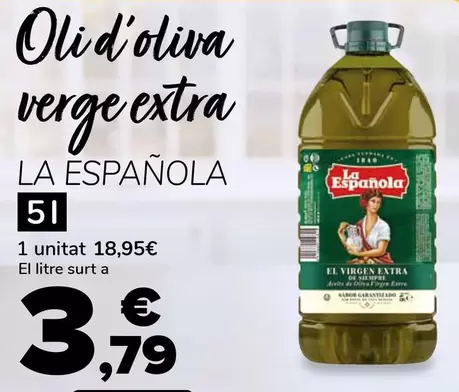 La Española - Oli D'Oliva Verge Extra