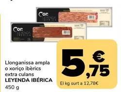 Leyenda Ibérica - Longanissa Ampla O Xoriço Iberics Extra Culans