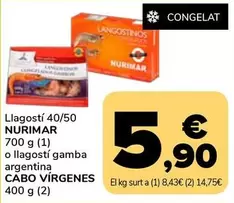 Nurimar/Cabo Vírgenes - Llagostí O Gamba Argentina