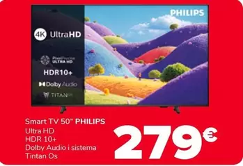 Philips - TV 50" 4K Ultra HD Smart