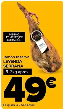 Leyenda Serrana - Jamón Reserva