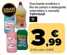 Terymar - Suavizante Oceánico O Flor De Cerezo O Detergente Automático O Marsella