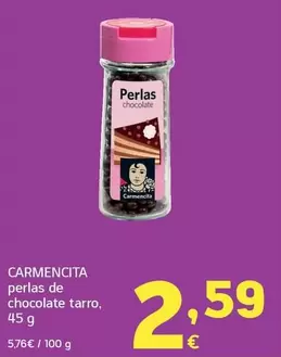 Carmencita - Perlas De Chocolate Tarro