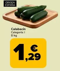 Calabacín Origen España