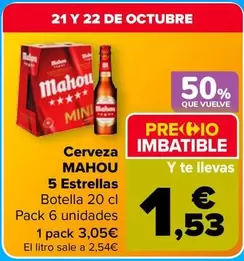 Mahou - Cerveza 5 Estrellas