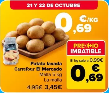 Carrefour El Mercado - Patata Lavada