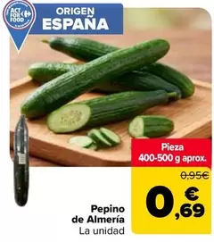 origen - Pepino De Almeria