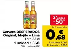 Desperados - Cerveza Original, Mojito O Lima