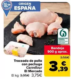 carrefour - Troceado De Pollo Con Pechuga