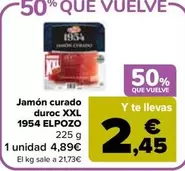 elpozo - Jamón Curado Duroc Xxl 1954