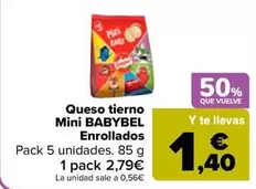 Babybel - Queso Tierno Mini Enrollados