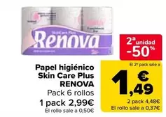 Renova - Papel Higienico Skin Care Plus