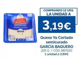 García Baquero - Ya Cortado Queso Semicurado