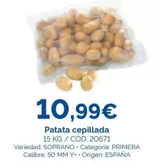 Patata Cepillada Origen: España