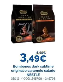 Nestlé - Dark Sublime Original O Caramelo Salado Bombones
