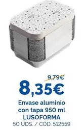 Lusoforma - Envase Aluminio Con Tapa