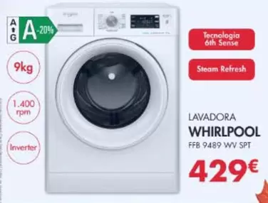 Whirlpool - Lavadora FBB9489WV SPT