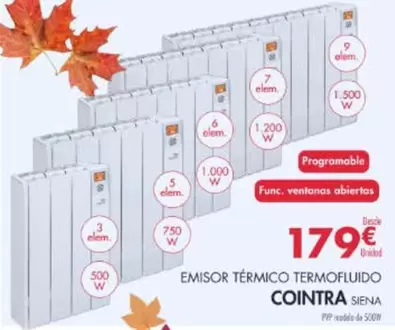 Cointra - Emisor Termico Termofluido