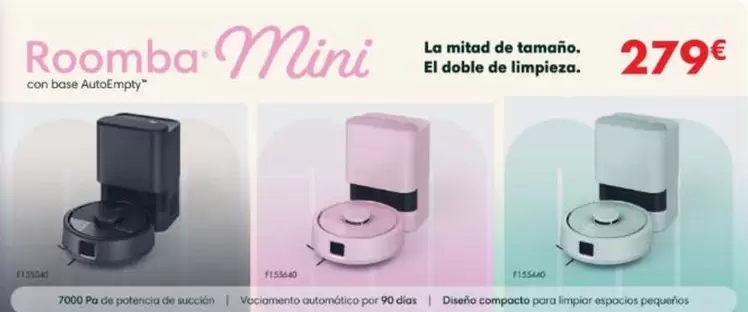 iRobot - La Mitad De Tamano El Doble De Limpieza
