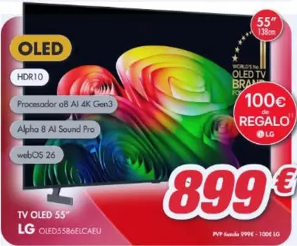 LG - TV 55" OLED OLED55B5ELCAEU