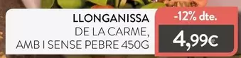 Llonganissa De La Carme, Amb I Sense Pebre