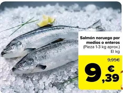 Salmón Noruego Por Medios O Enteros