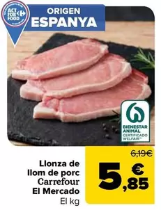 Carrefour El Mercado - Chuleta De Lomo De Cerdo
