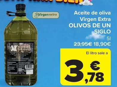 Siglo - Aceite De Oliva Virgen Extra Olivos De Un