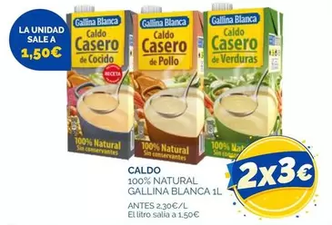 Gallina Blanca - Caldo 100% Natural