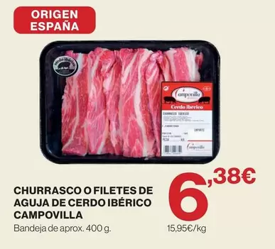 campomayor - Churrasco O Filetes De Aguja De Cerdo Iberico