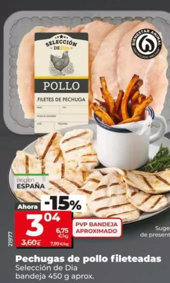 Seleccion De Dia - Pechugas De Pollo Fileteadas