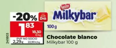 Nestlé - Chocolate Blanco Milkybar 