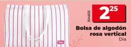 Dia - Bolsa De Algodón Rosa Vertical 