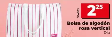 Dia - Bolsa De Algodón Rosa Vertical