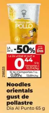 Dia Al Punto - Noodles Orientales Sabor Pollo