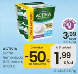 Activia - Leche Fermentada 0,0% Natural