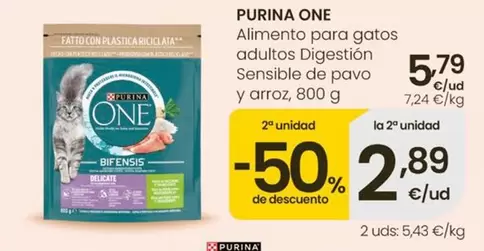 Purina One - Alimento Para Gatos Adultos Digestion Sensible De Pavo Y Arroz