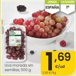 Uva Morada Sin Semillas