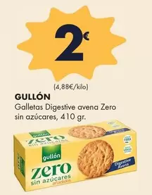 Gullón - Galletas Digestive Avena Zero Sin Azucares